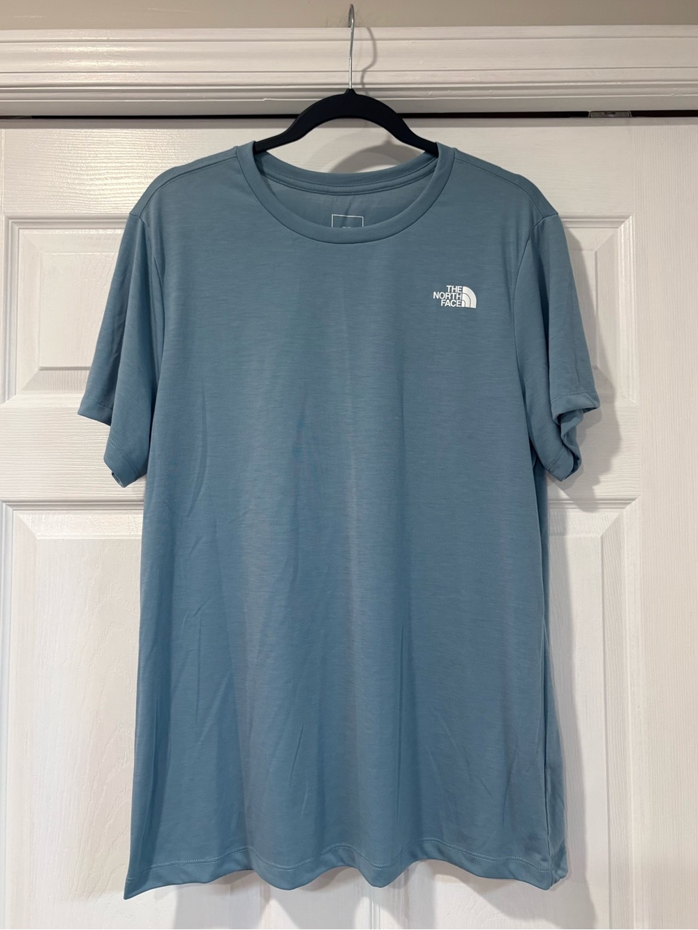 The North Face Short-Sleeve Crew Tee — Dusty Blue